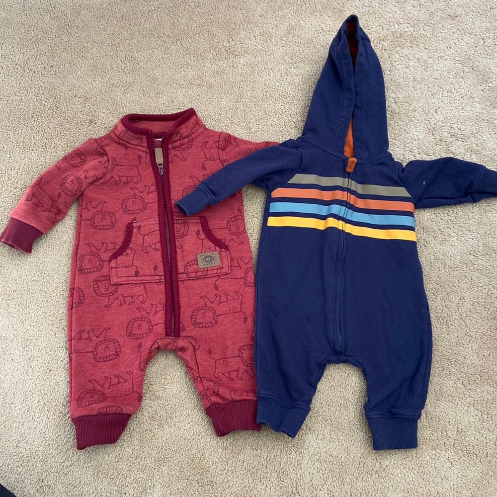 Carters zip up jumpsuit